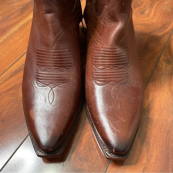 Tecovas The Daisy Leather Ankle Western Zip Bootie. NWOT - Picture 3 of 11